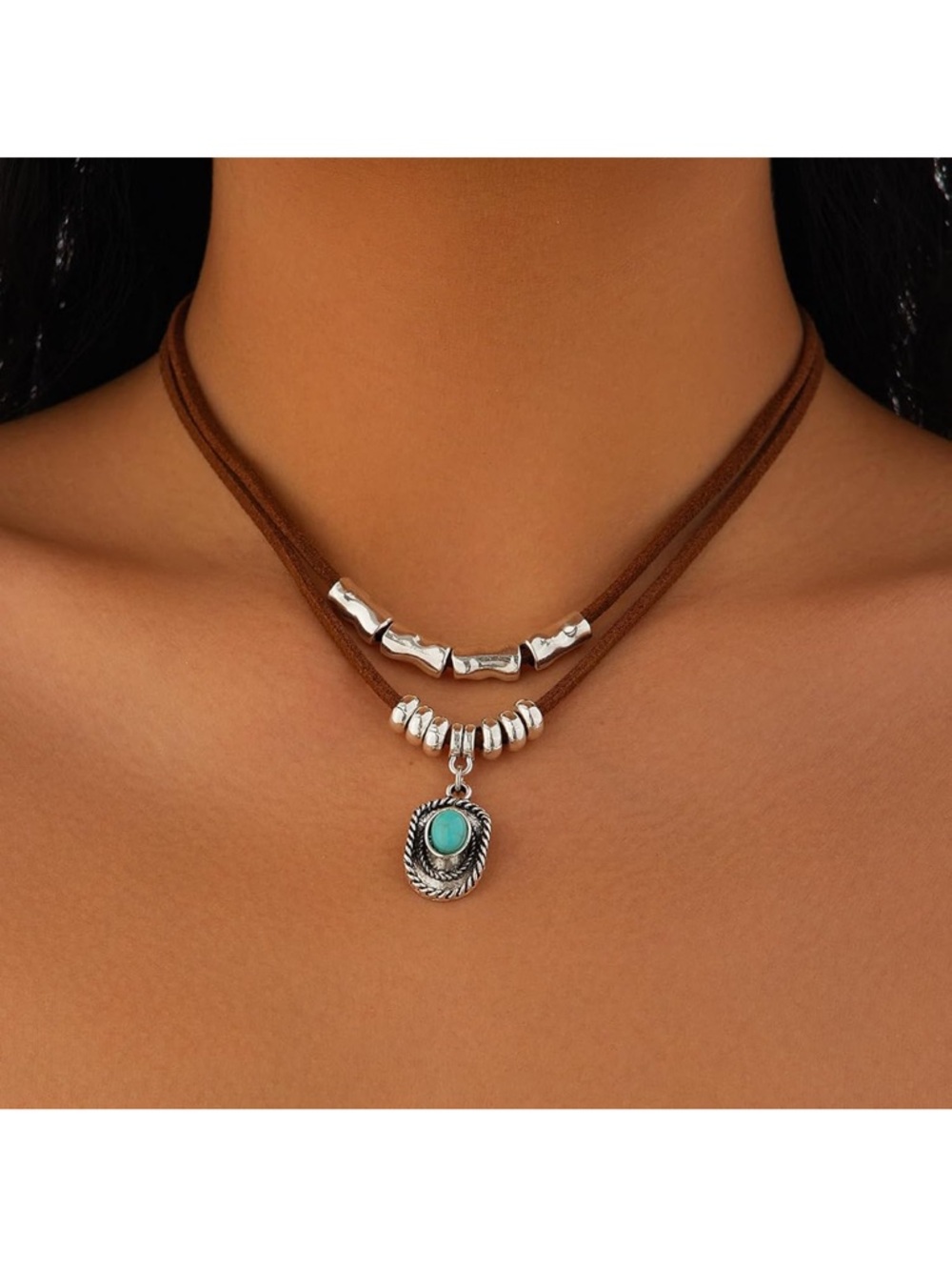 Cowboy hat chocker necklace